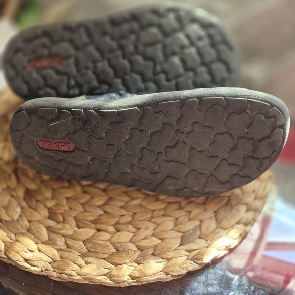 Rieker Women's Navy and Burgundy Ankle Boots - Picture 3 of 5